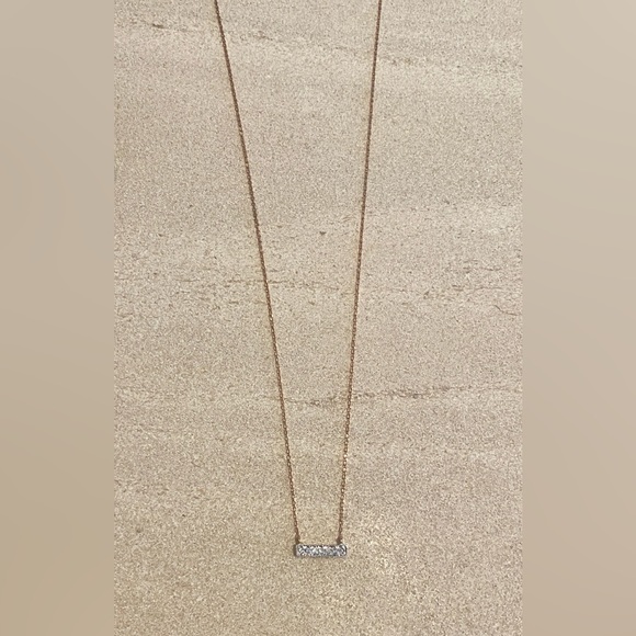 NWT Dana Rebecca Designs Diamond Sylvie Rose Bar Necklace in 14K Rose Gold - Picture 4 of 6